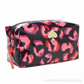 Cosmetic bag, measures 6.5 x 3.5 x 3 inches